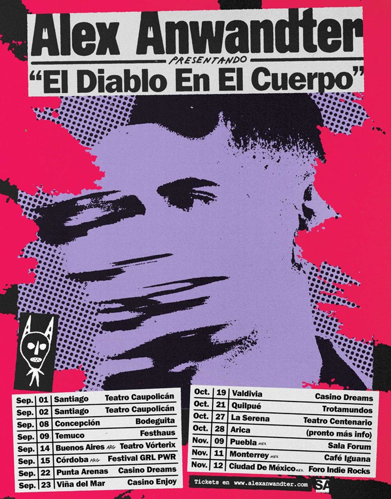 Alex Anwandter | Gira | Afiche