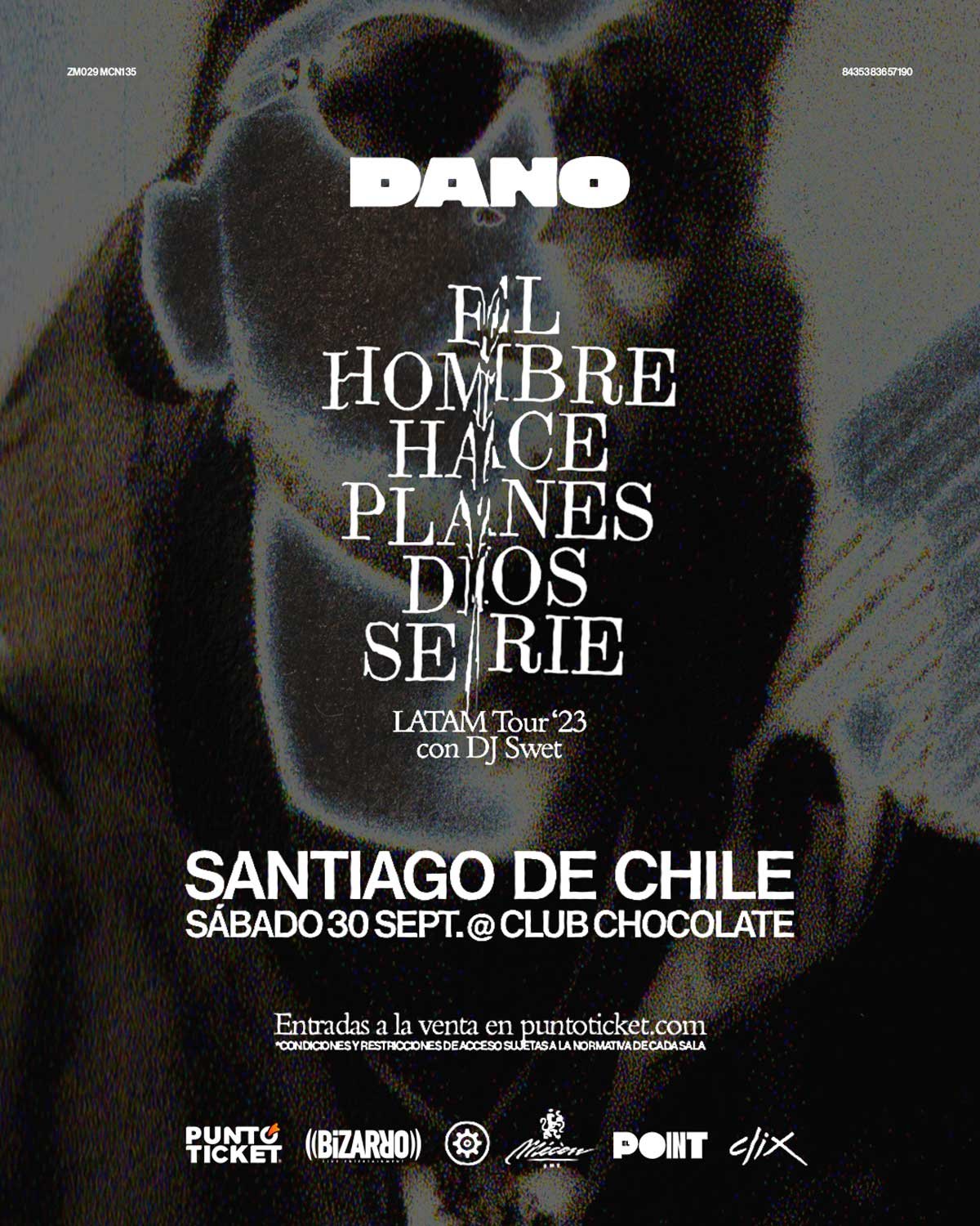 Dano en Club Chocolate | Afiche