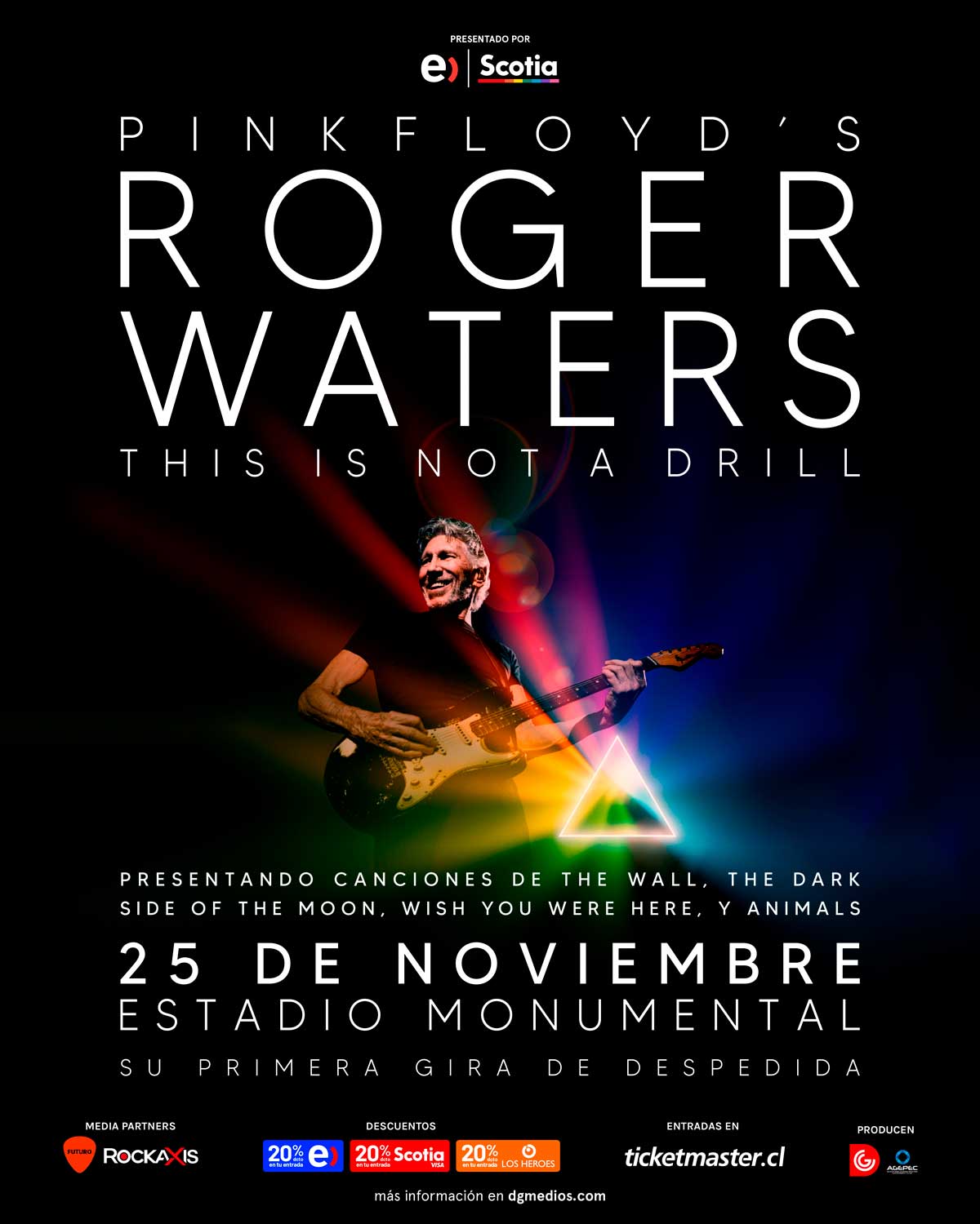 Roger Waters en Chile | Afiche