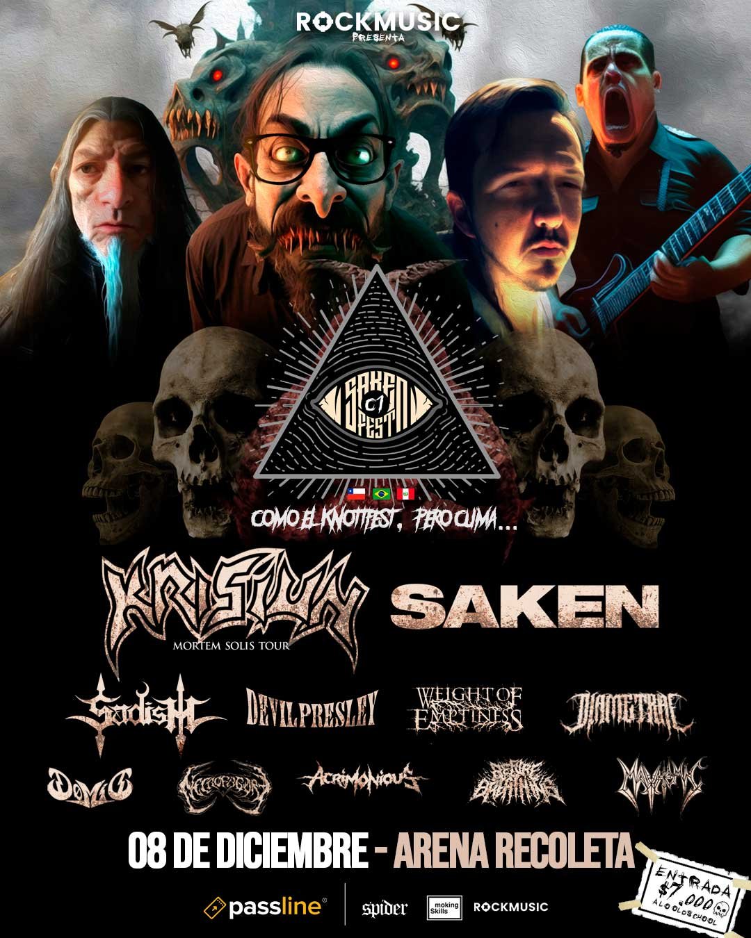 Krisiun | Saken C1 Fest | Afiche
