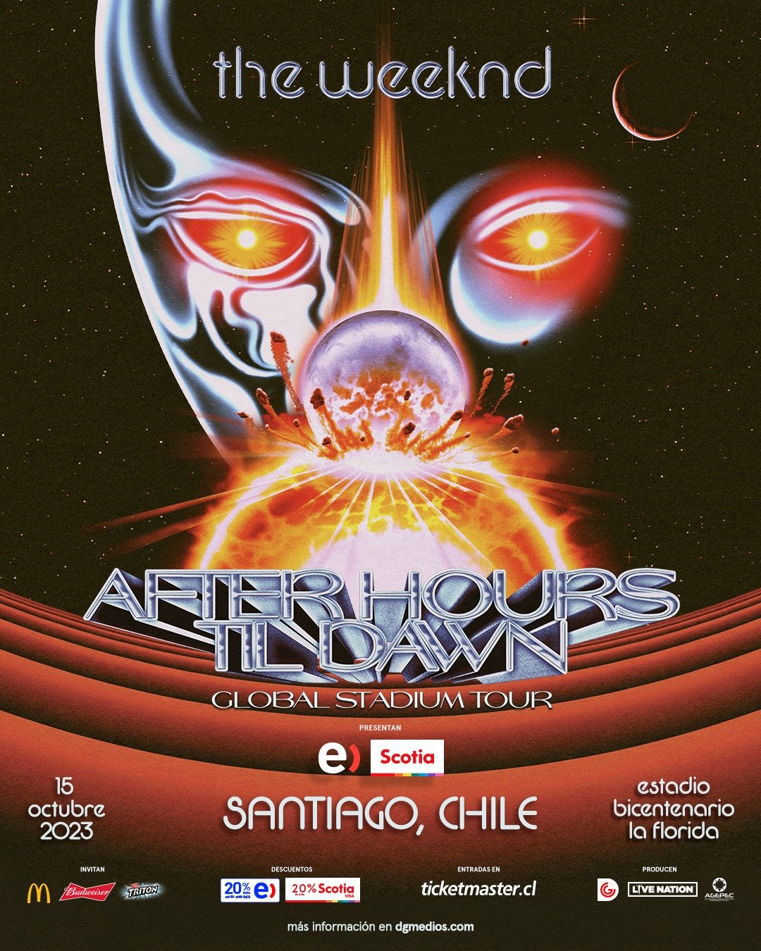 The Weeknd en Chile | Afiche