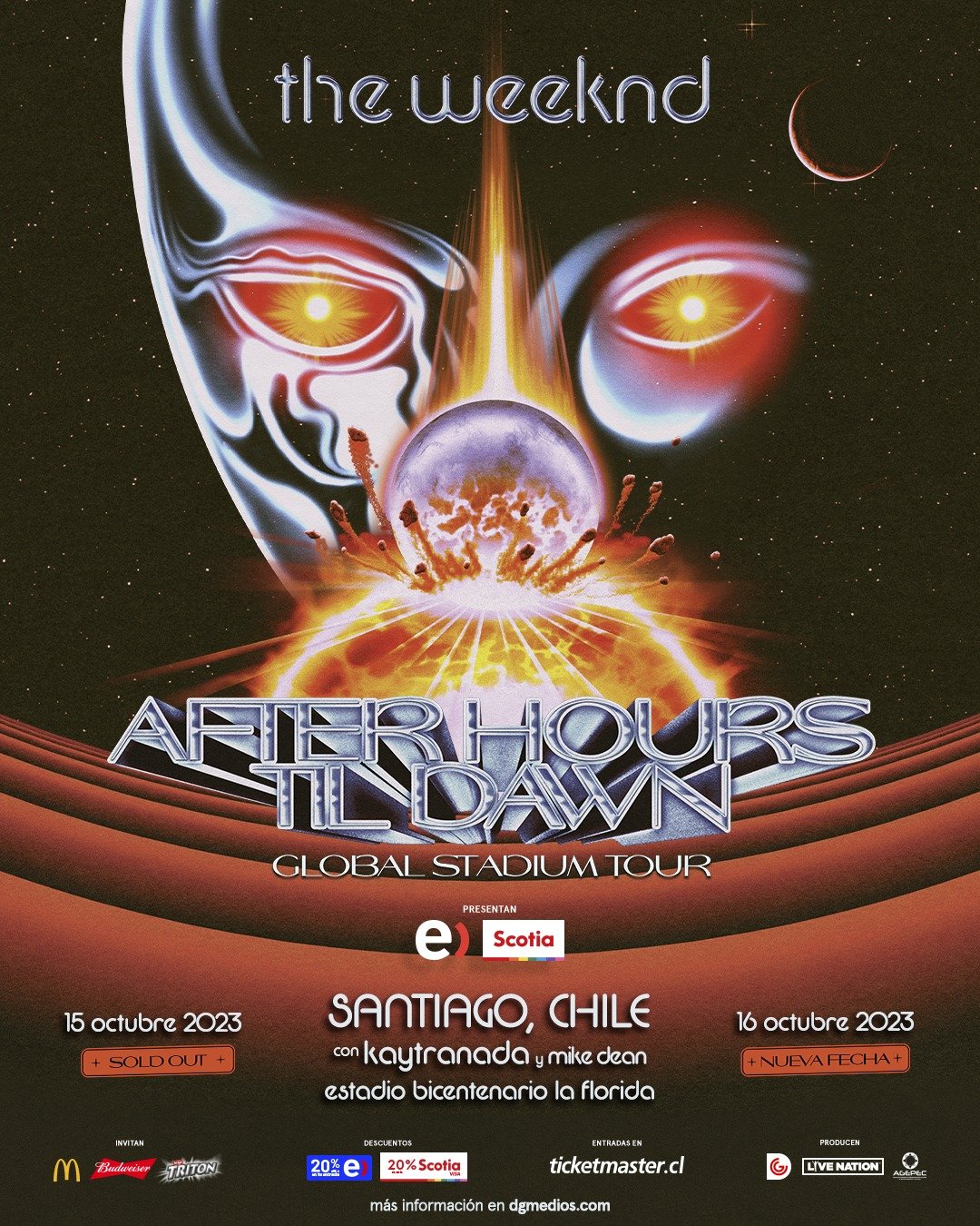 The Weeknd afiche fecha dos
