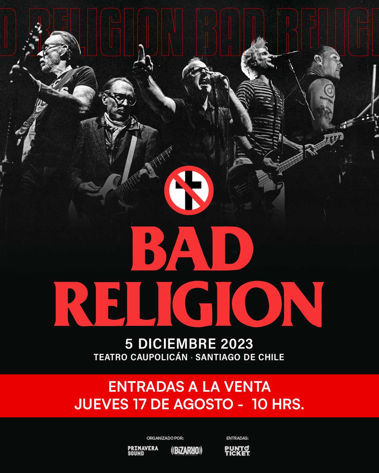 Bad Religion anuncia su regreso a Chile setlist.cl