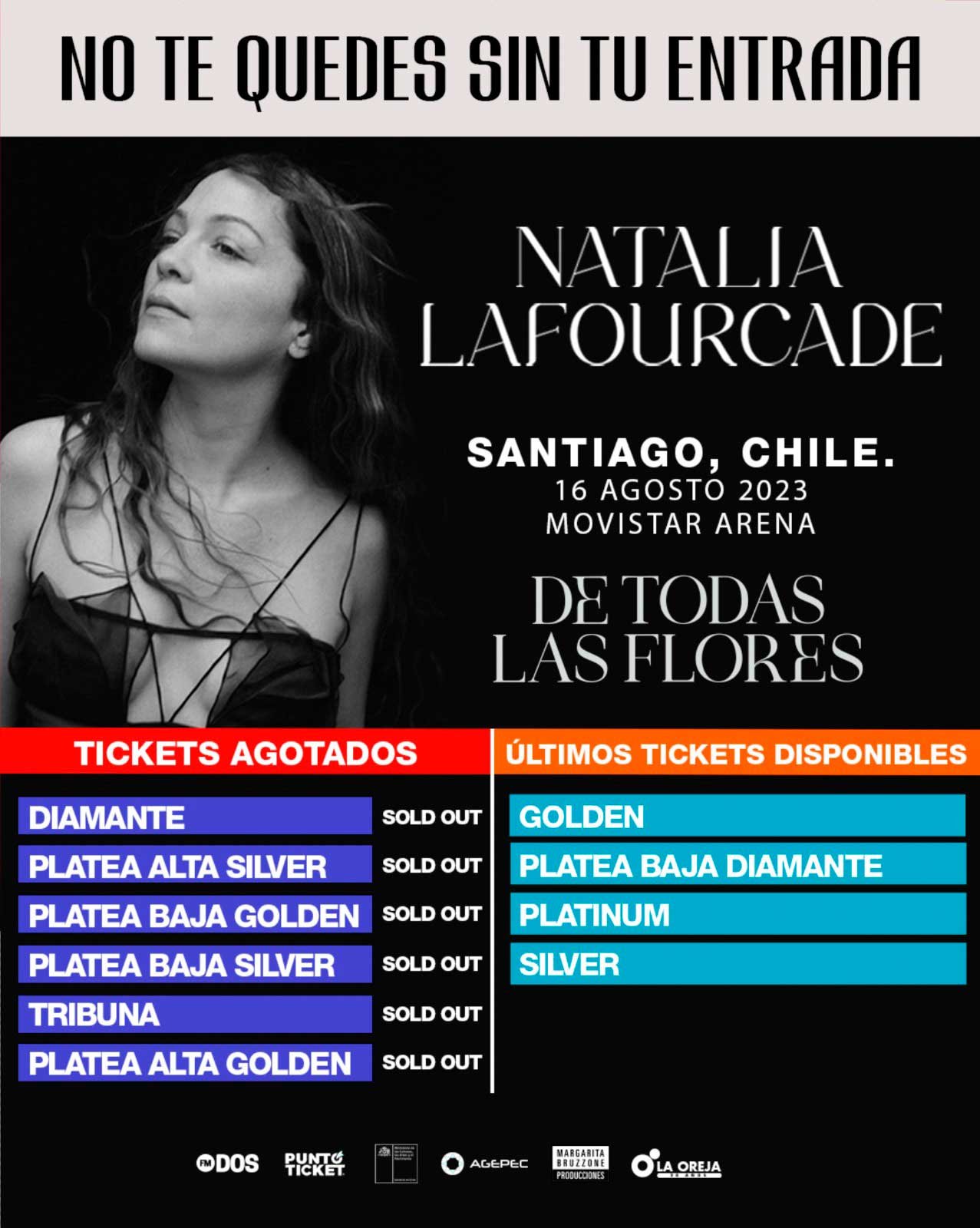 Natalia Lafourcade | Chile | Afiche