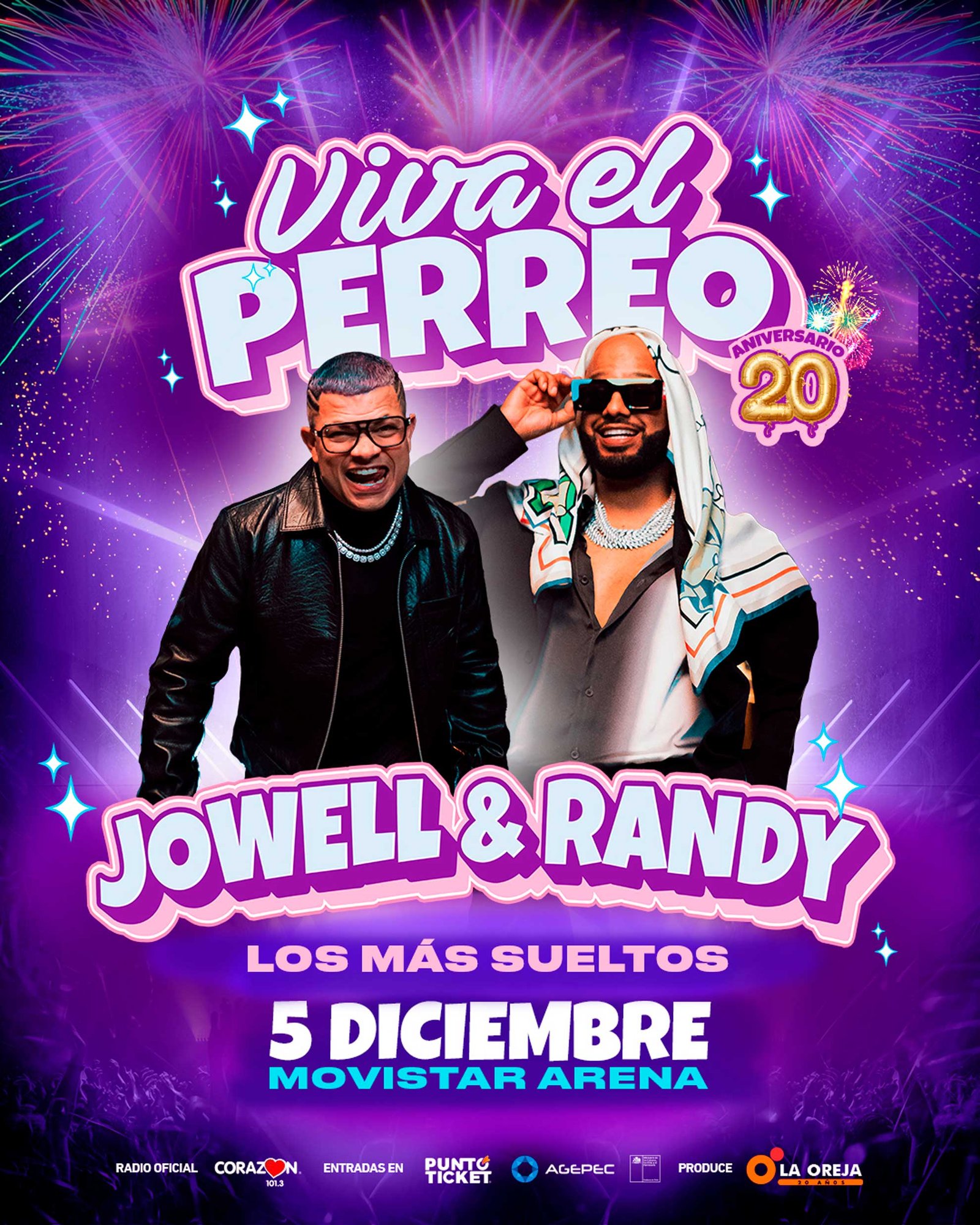 Jowell & Randy en Chile | Afiche