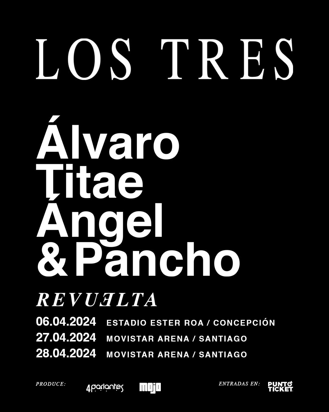 Los Tres | Concepción y Santiago | Afiche