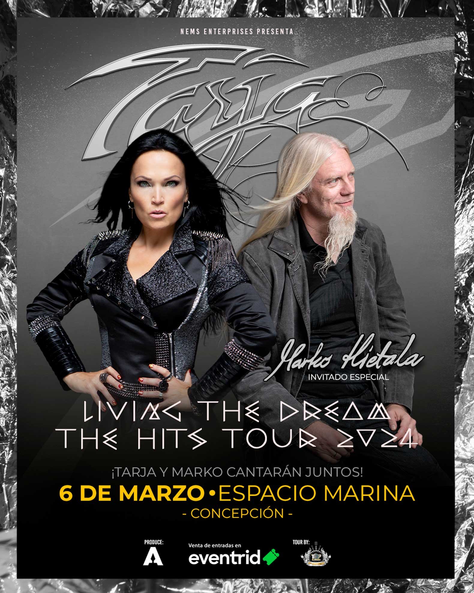 Tarja y Marko Hietala | CONCE | Afiche