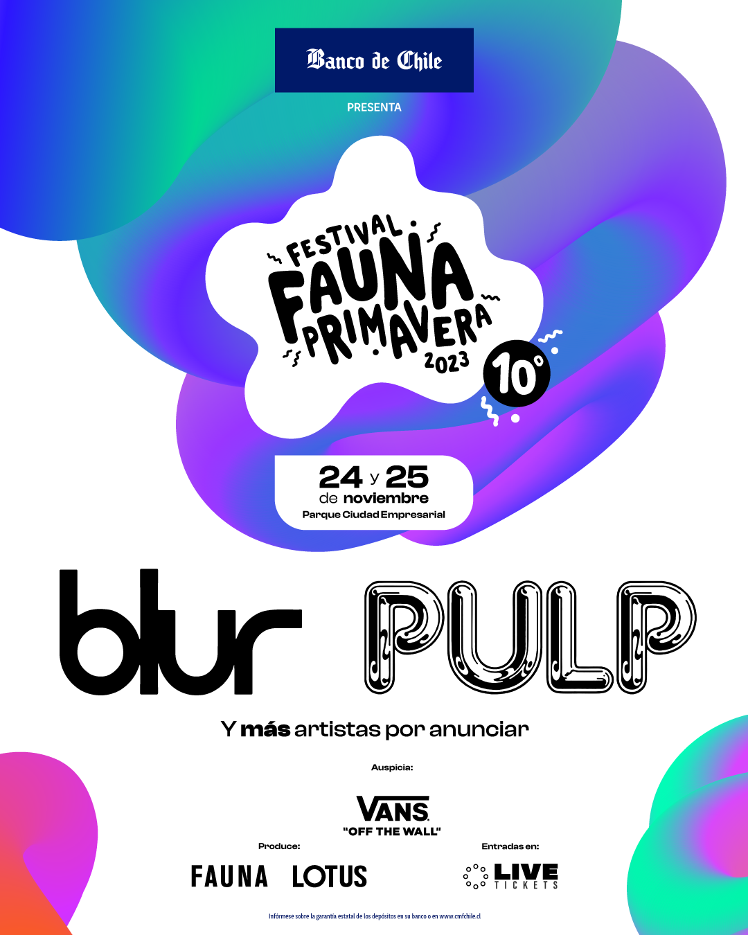 Fauna Primavera | BLUR y PULP | Afiche