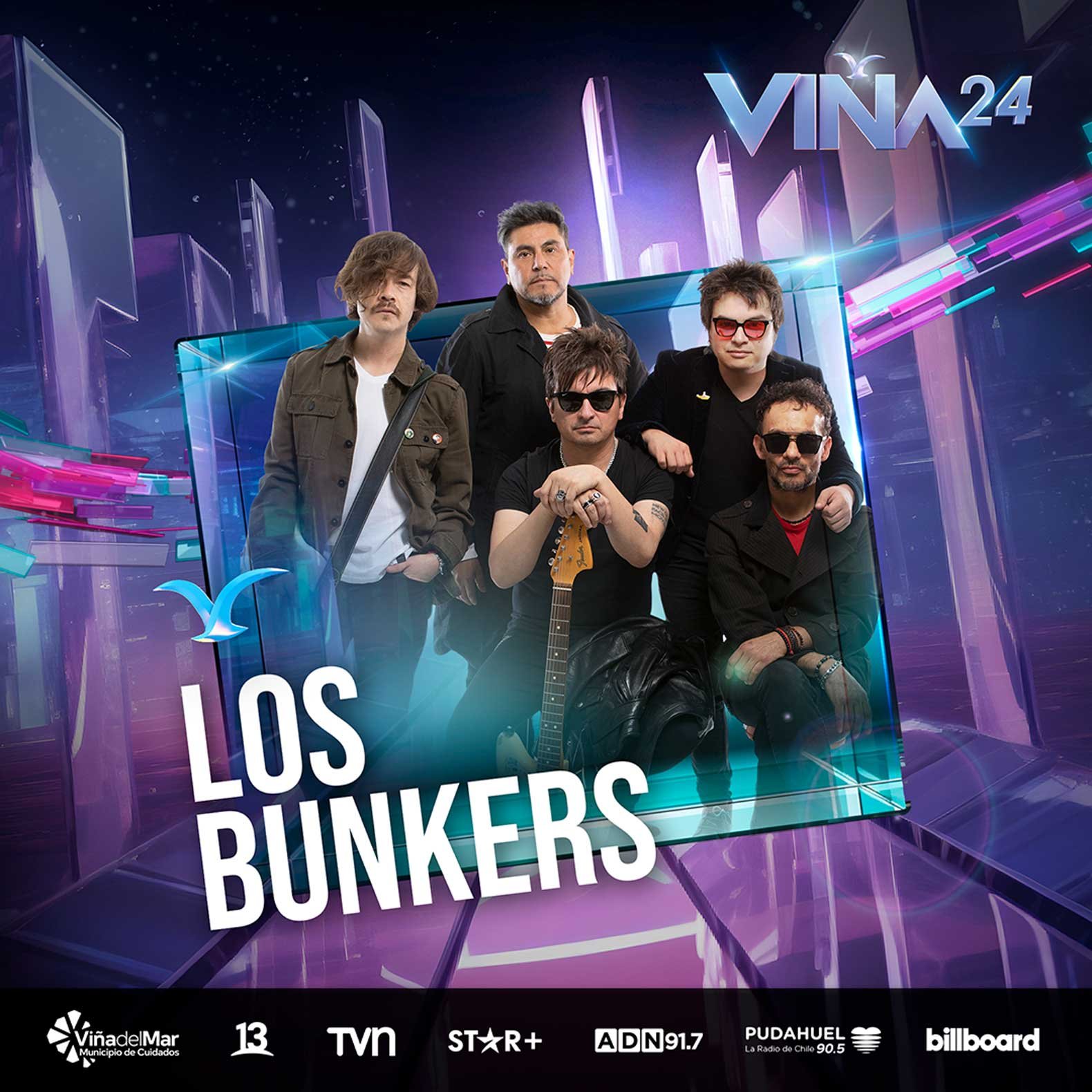 Los Bunkers @ Viña 2024 | Afiche