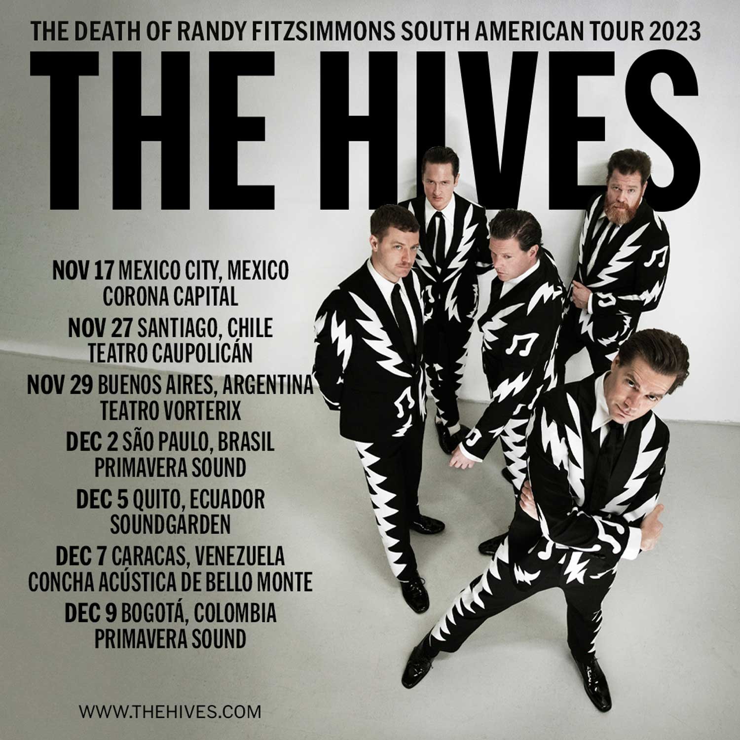 The Hives | América del Sur | Afiche