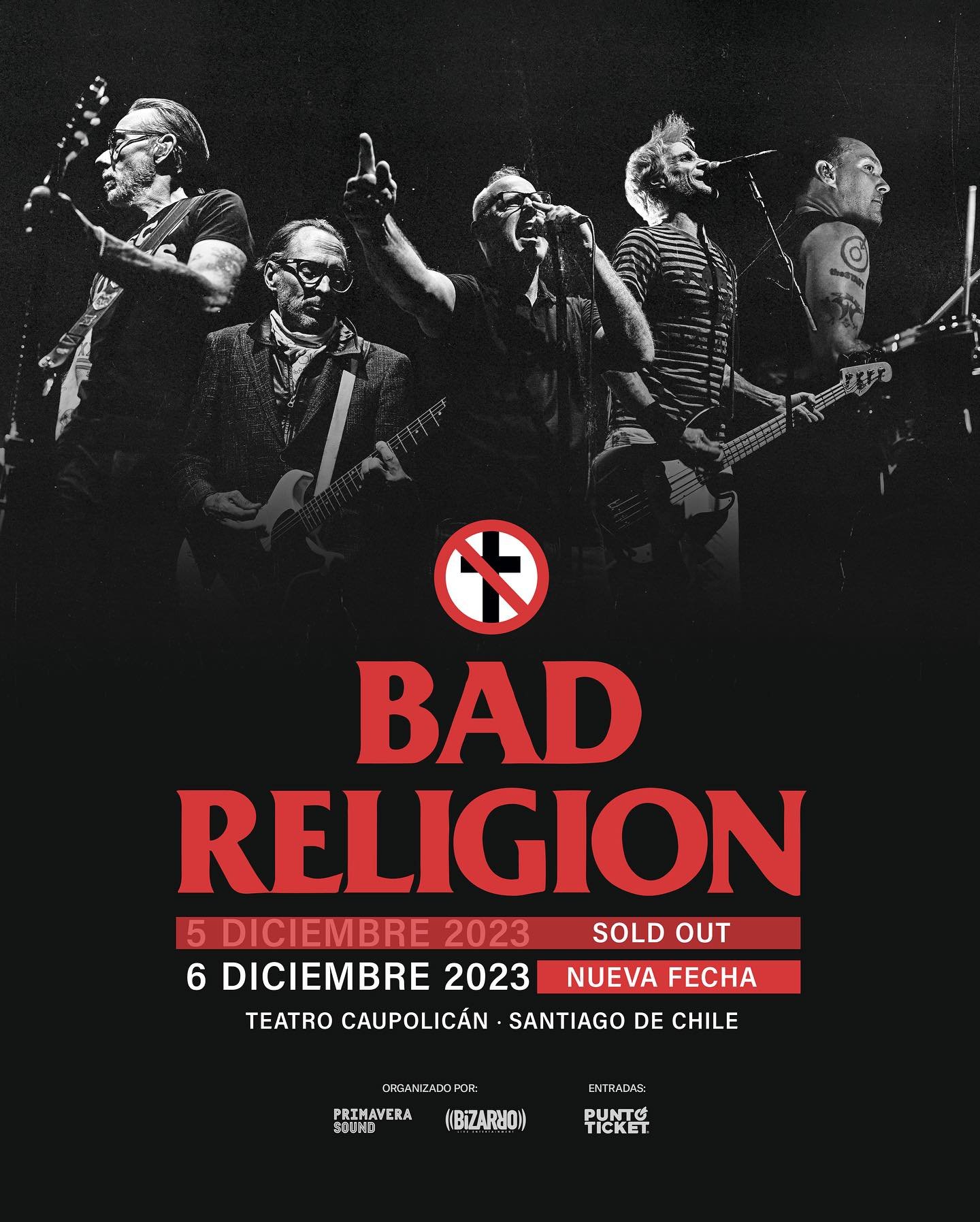Bad Religion | Nueva Fecha | Afiche