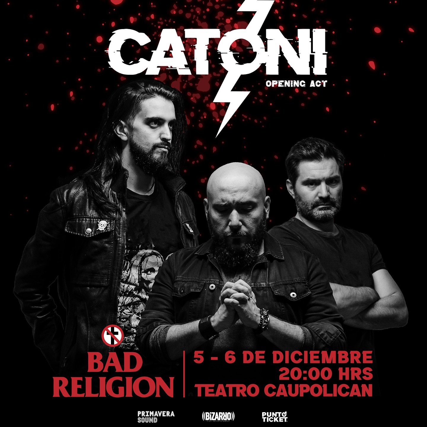 CATONI abrirá conciertos de Bad Religion en Chile setlist.cl