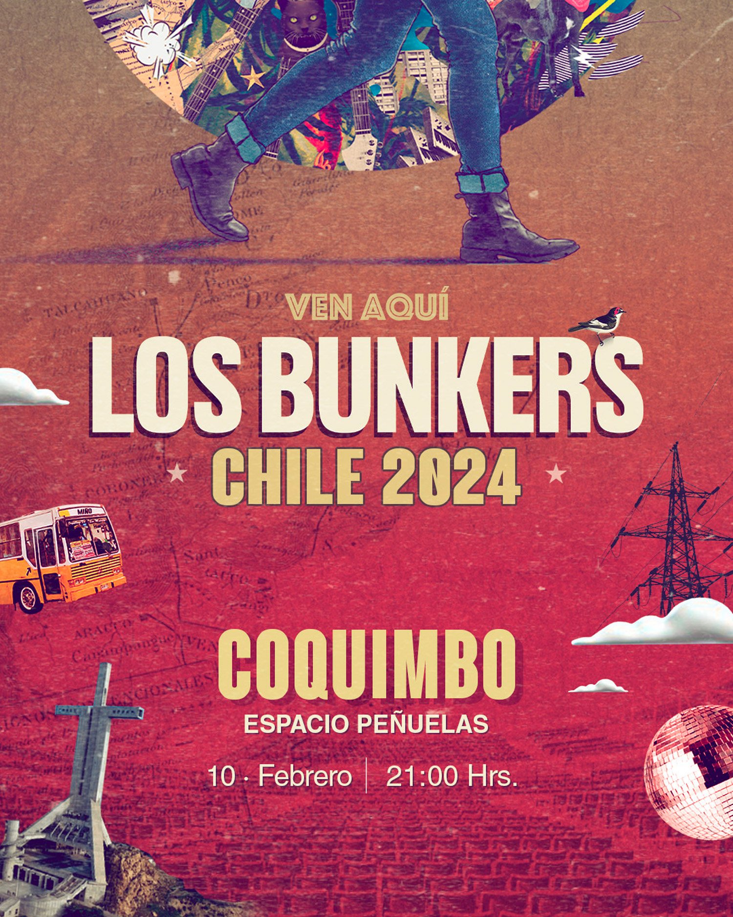 Los Bunkers @ Coquimbo | Afiche