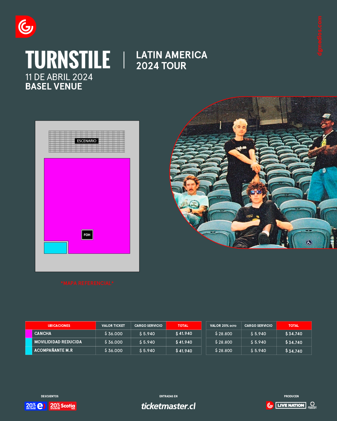 TURNSTILE anuncia su regreso a Chile setlist.cl