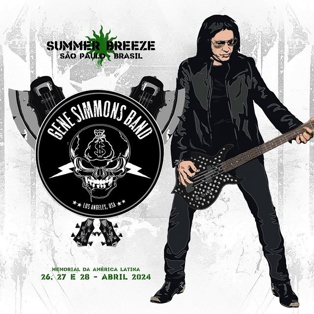 Gene Simmons en Brasil | Afiche
