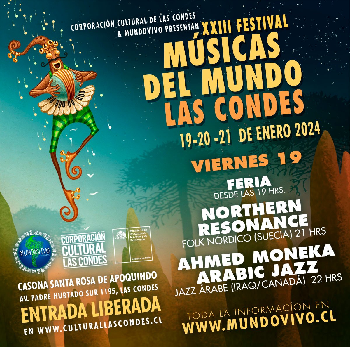 FESTIVAL MÚSICAS DEL MUNDO | Las Condes