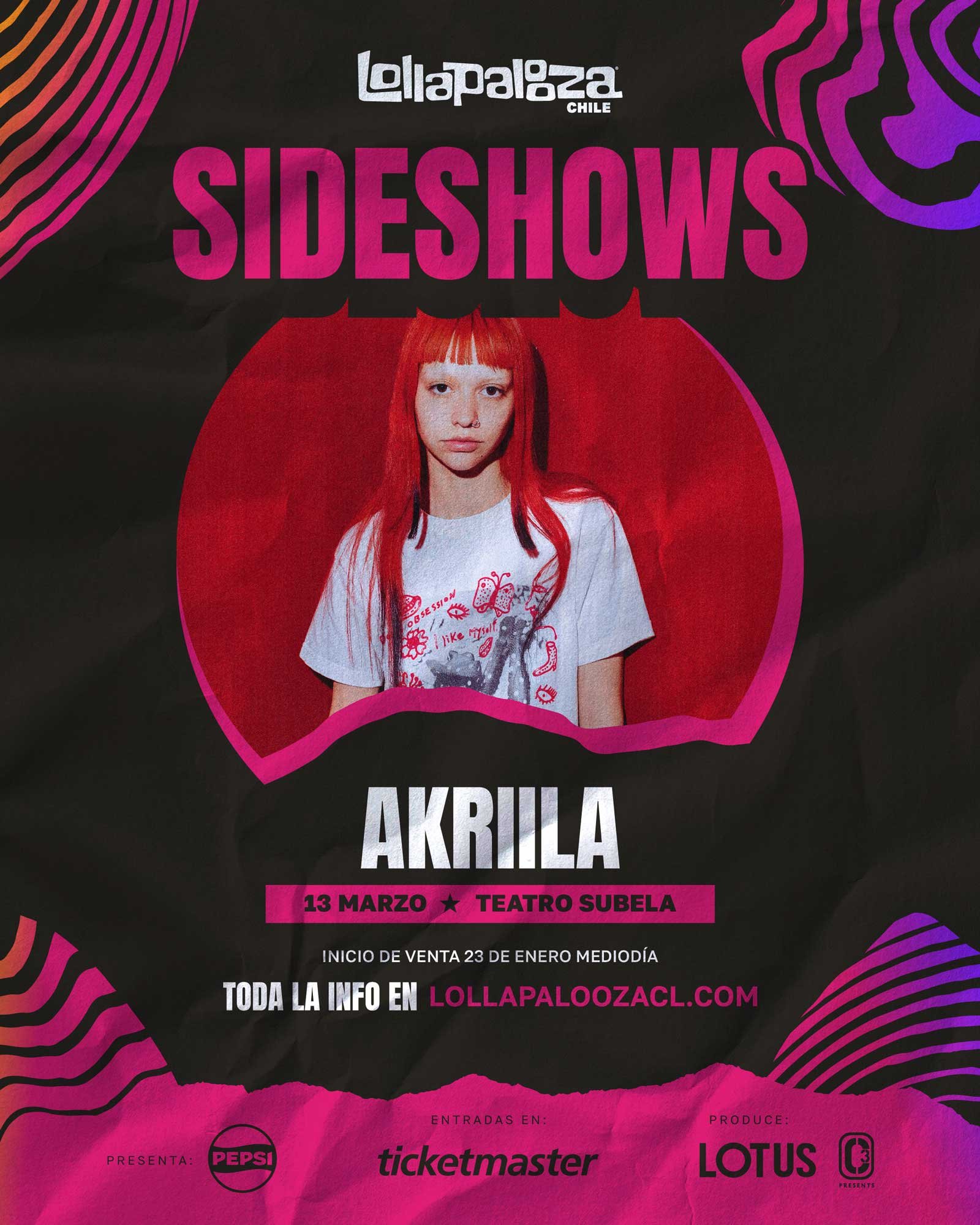Akriila @ Teatro Súbela | Afiche