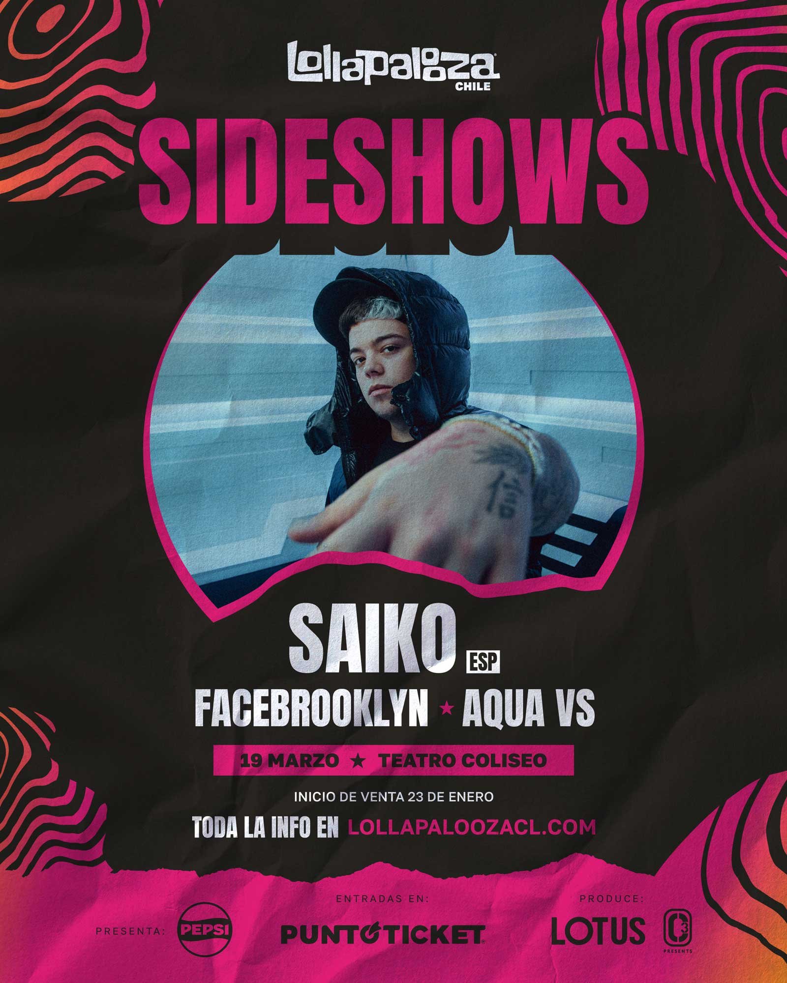 Saiko (ESP) @ Teatro Coliseo | Afiche
