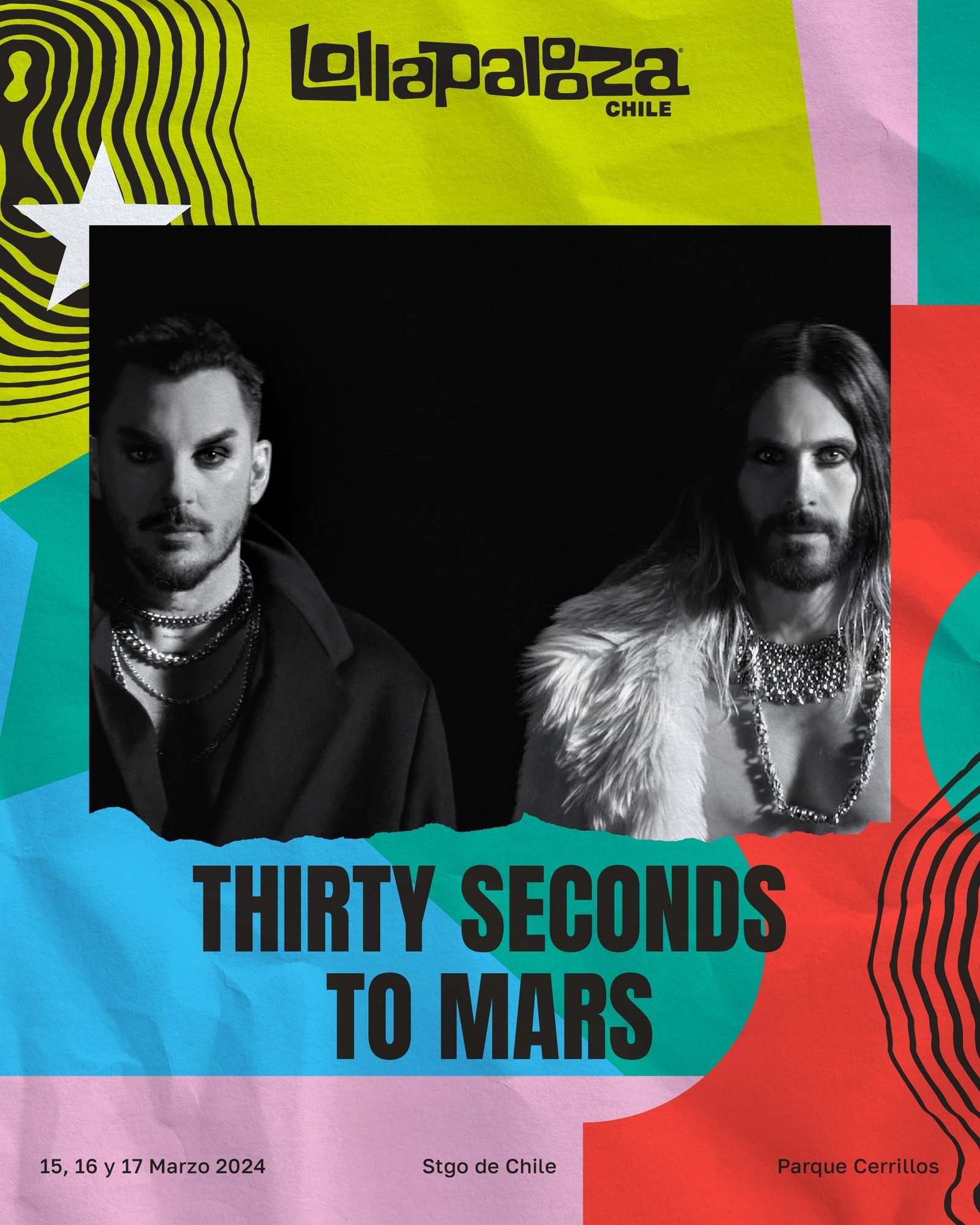 LollaCL24 | Thirty Seconds To Mars | Afiche
