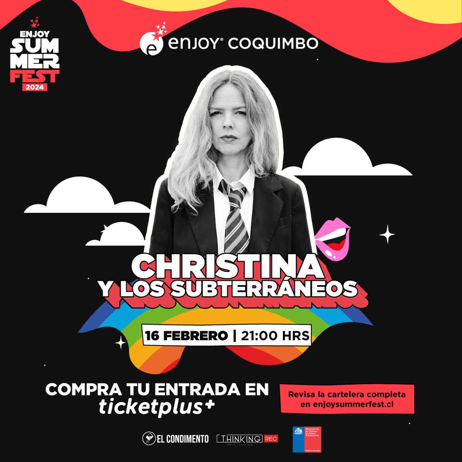 Christina y Los Subterráneos @ Coquimbo | Afiche