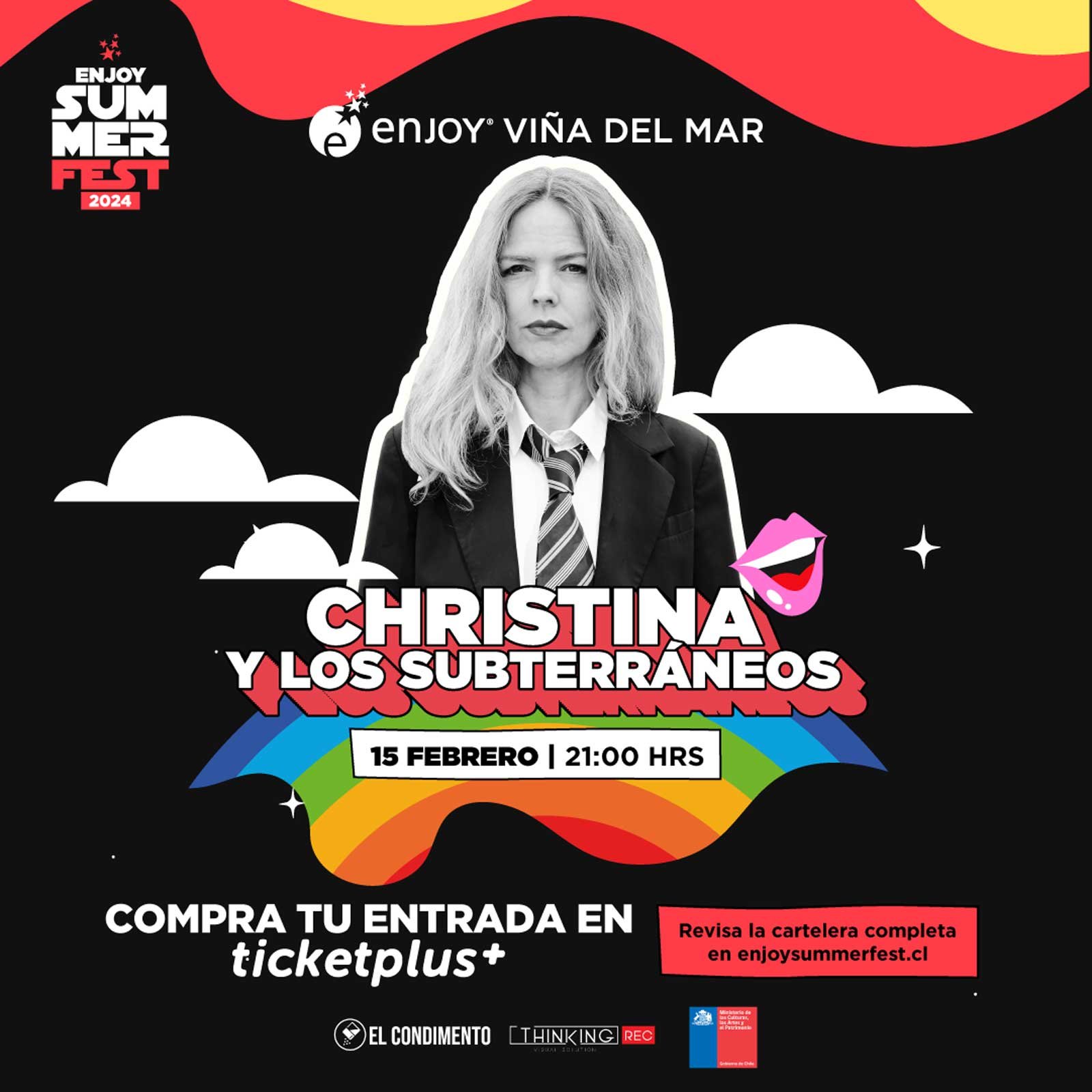 Christina y Los Subterráneos @ Viña | Afiche