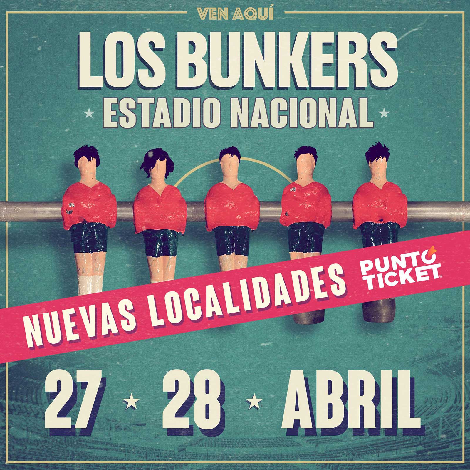 Los Bunkers @ Estadio Nacional | Nuevas Localidades