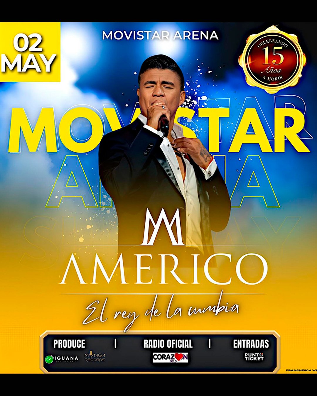 Américo en Movistar Arena | Afiche