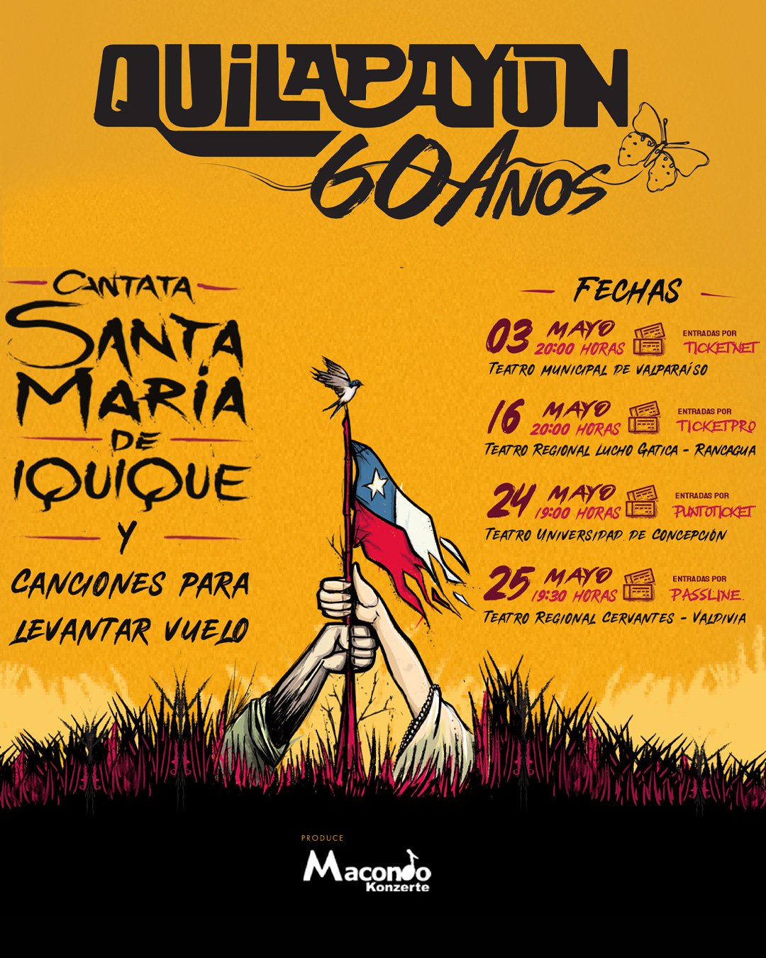 Quilapayún | Afiche gira