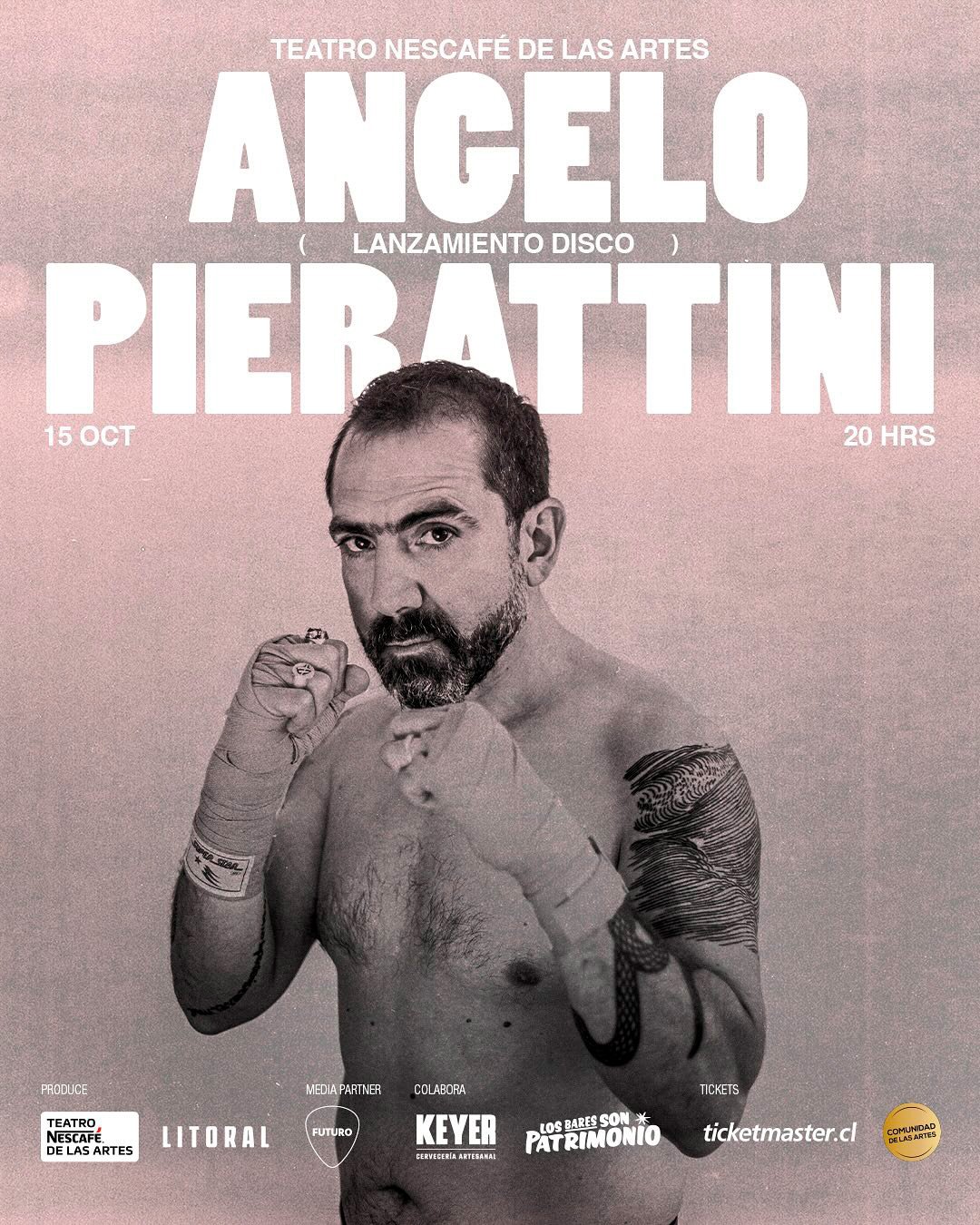 Angelo Pierattini en Teatro NESCAFÉ de las Artes | Afiche