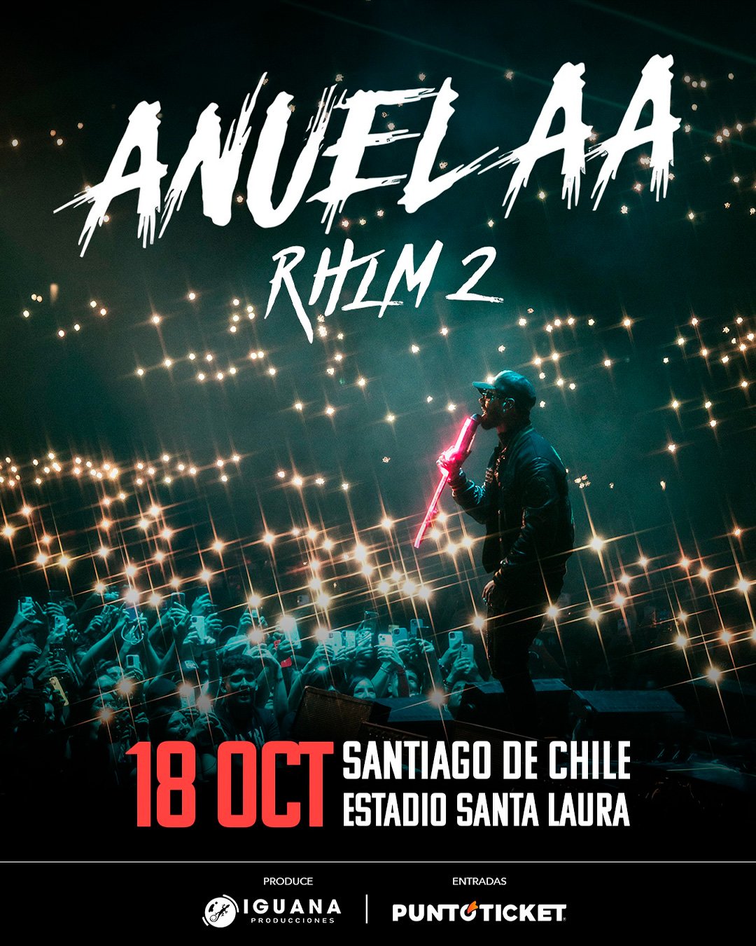Anuel AA en Santa Laura | Afiche