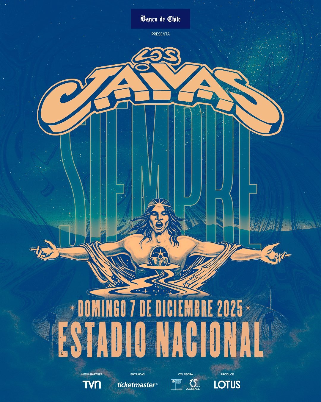 Los Jaivas en el Estadio Nacional | AFICHE