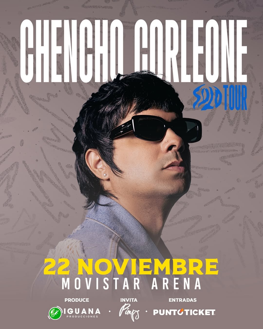 Chencho Corleone en Movistar Arena | Afiche