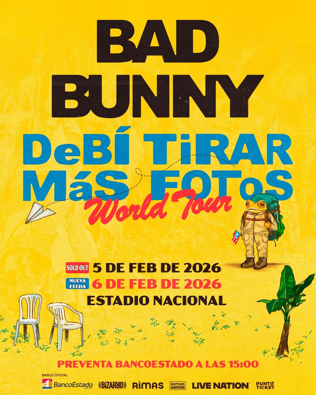 Bad Bunny | Segunda Fecha | AFICHE
