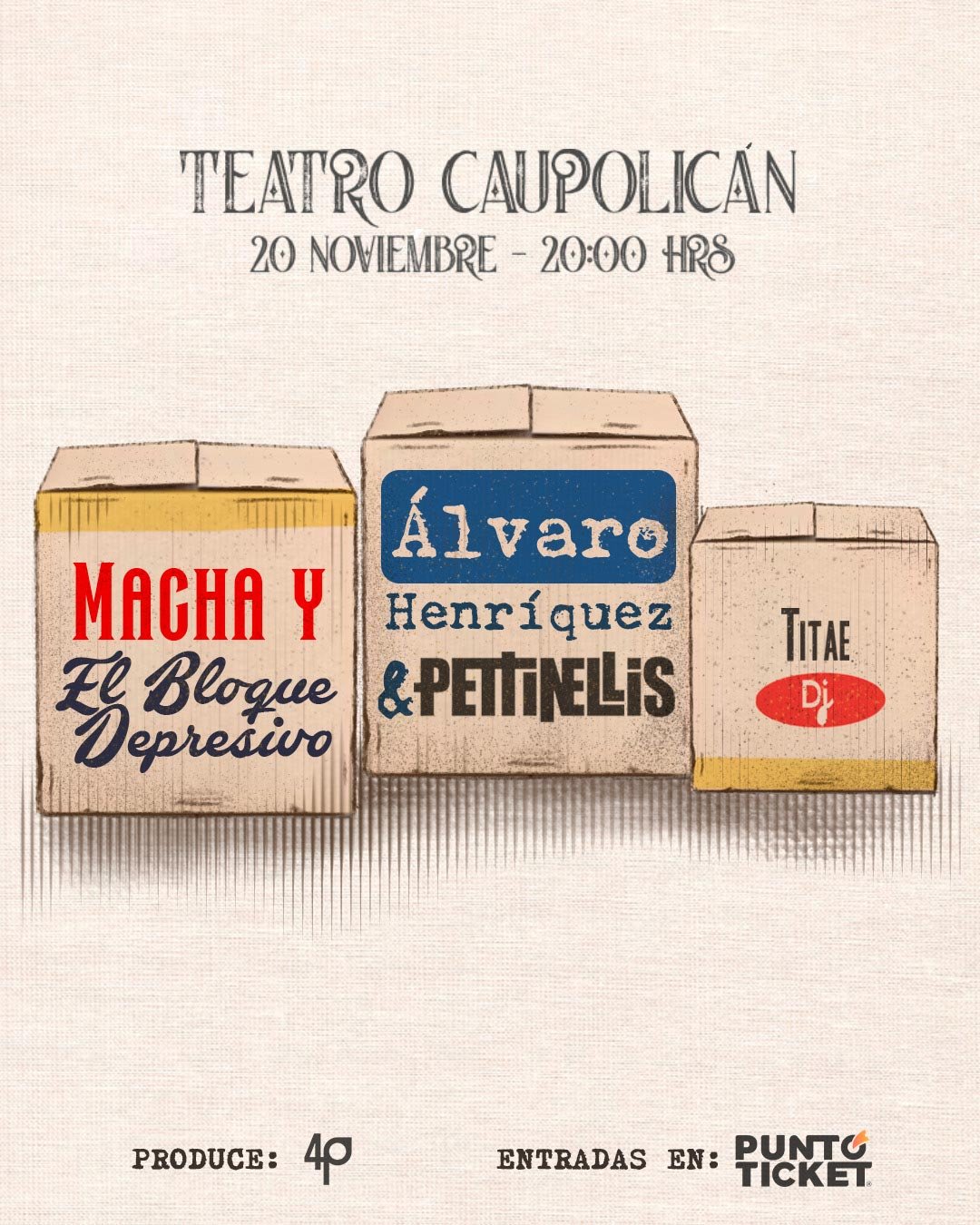 Álvaro Henríquez, Macha y Titae DJ | AFICHE
