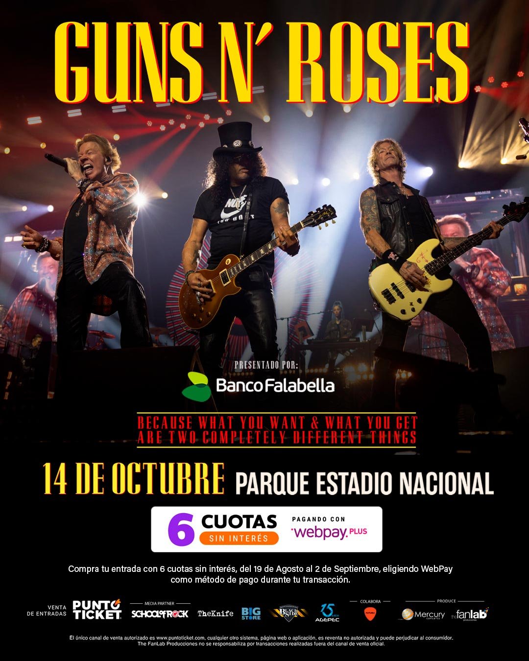 Guns N’ Roses en Chile | Afiche