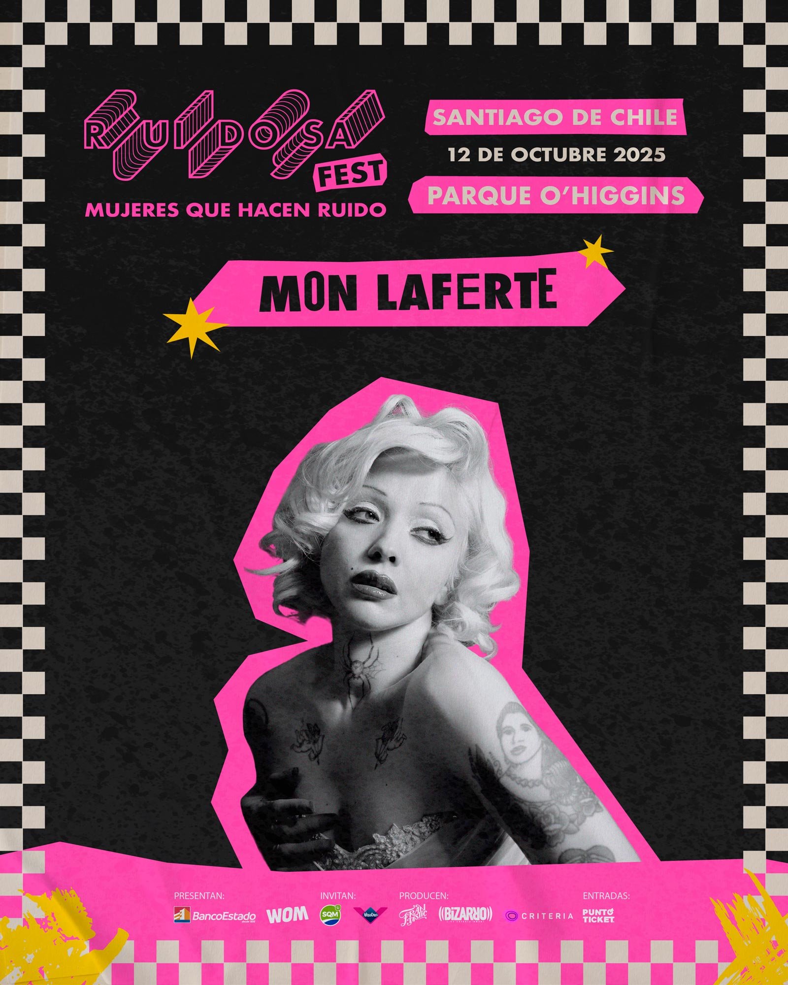 Mon Laferte en Ruidosa Fest 2025 | AFICHE