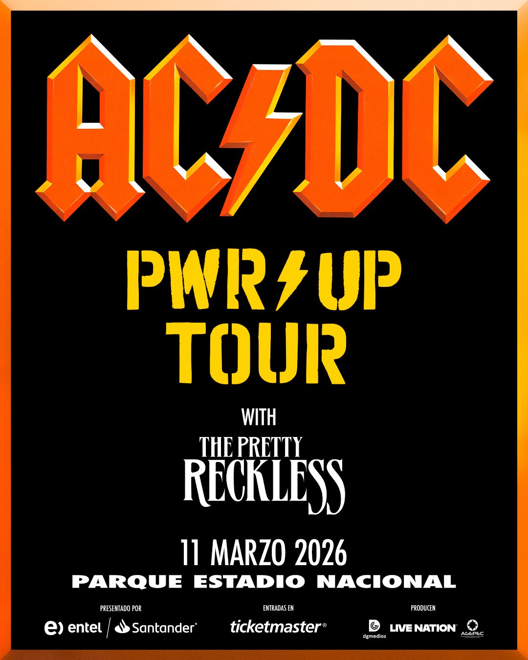 AC/DC @ Parque Estadio Nacional | AFICHE