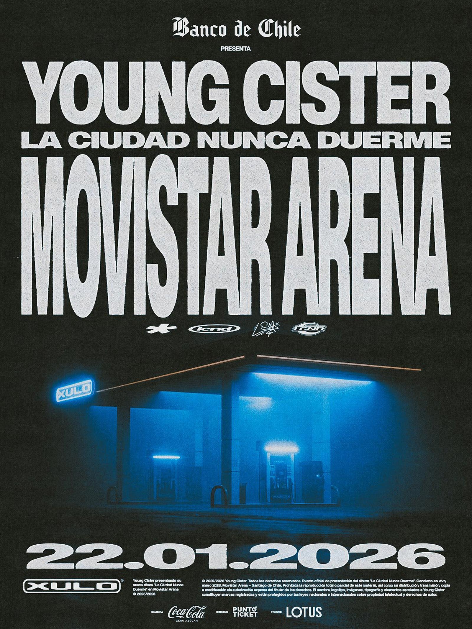 Young Cister @ Movistar Arena | AFICHE