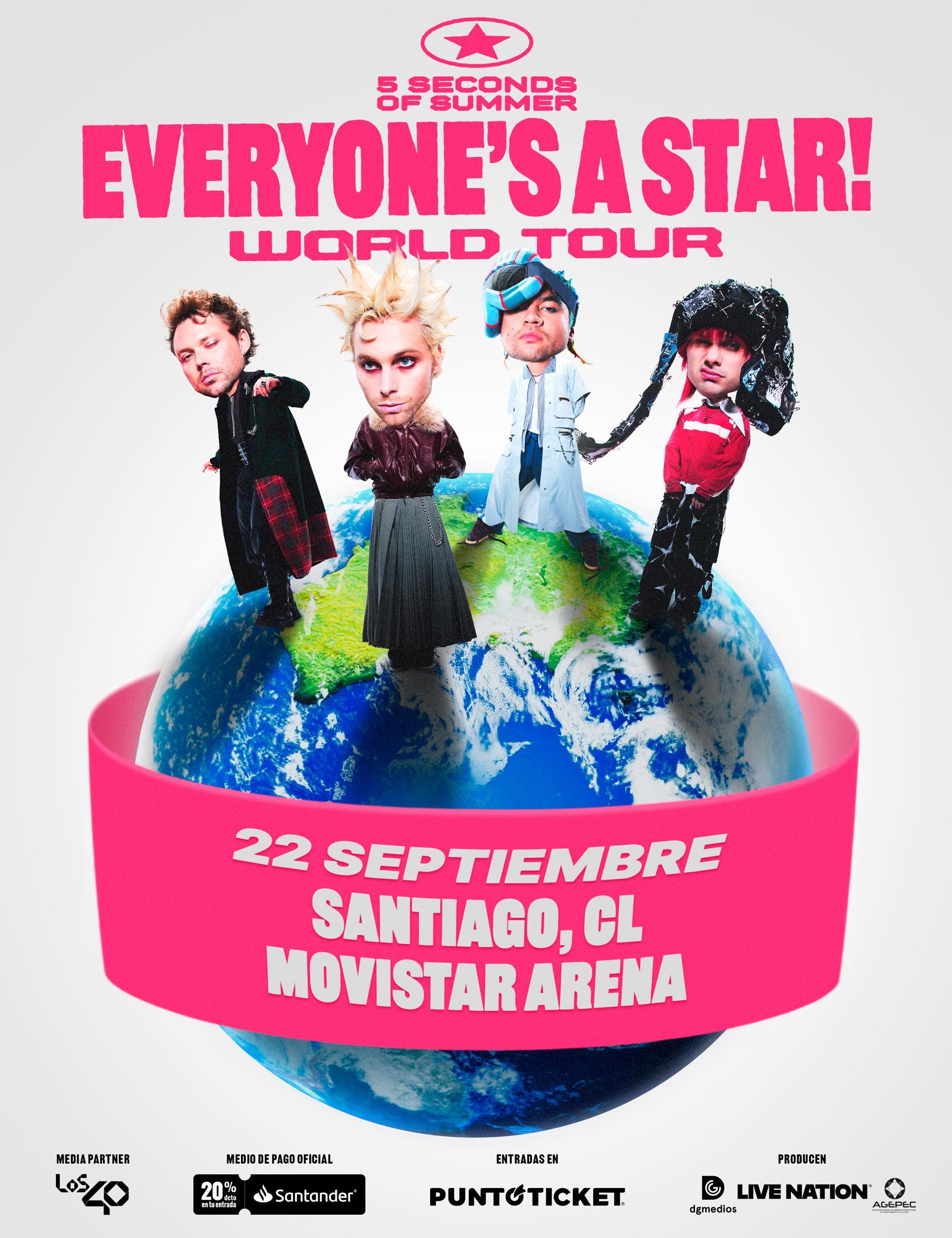 5 Seconds of Summer @ Movistar Arena | AFICHE