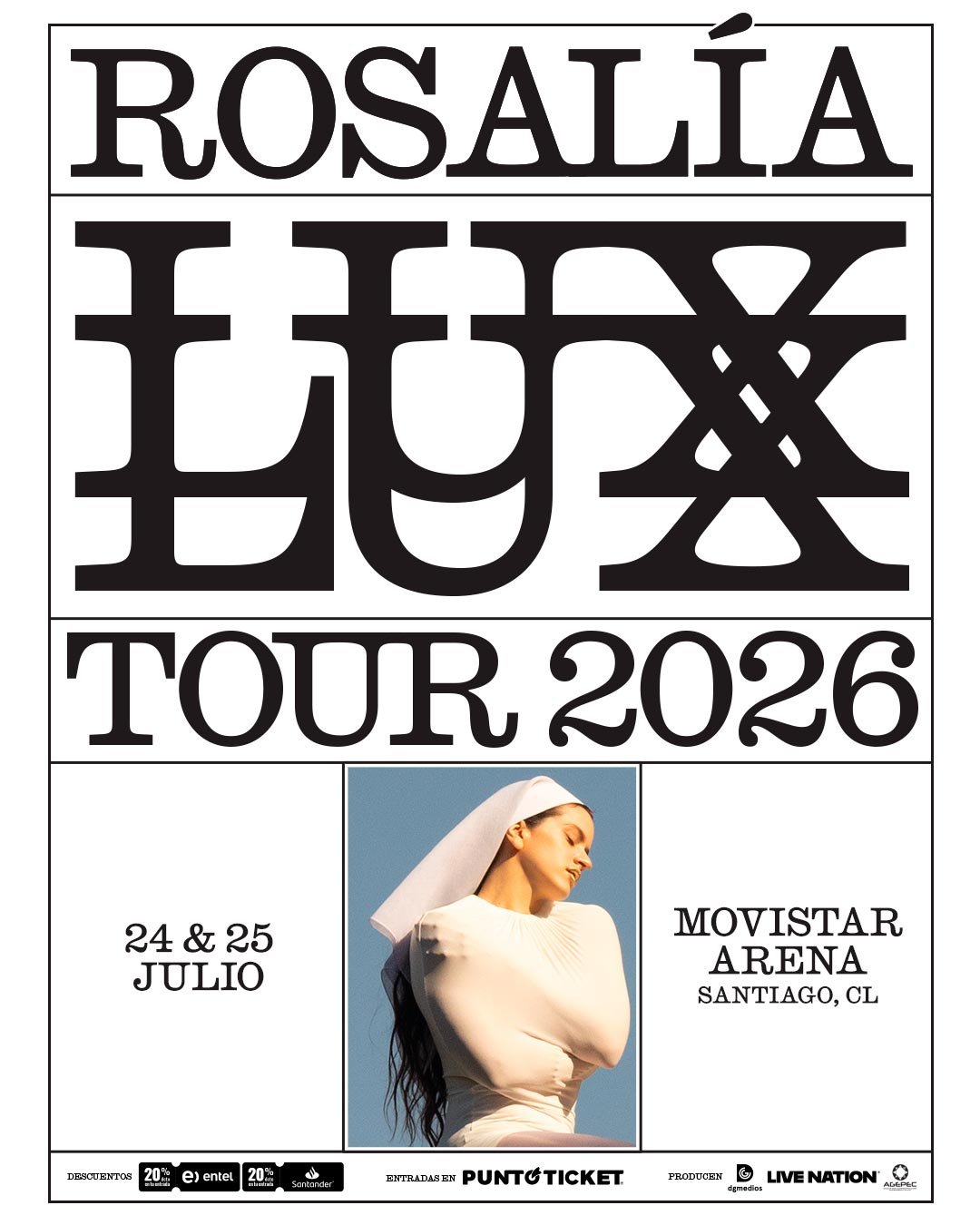 Rosalía en Chile | AFICHE