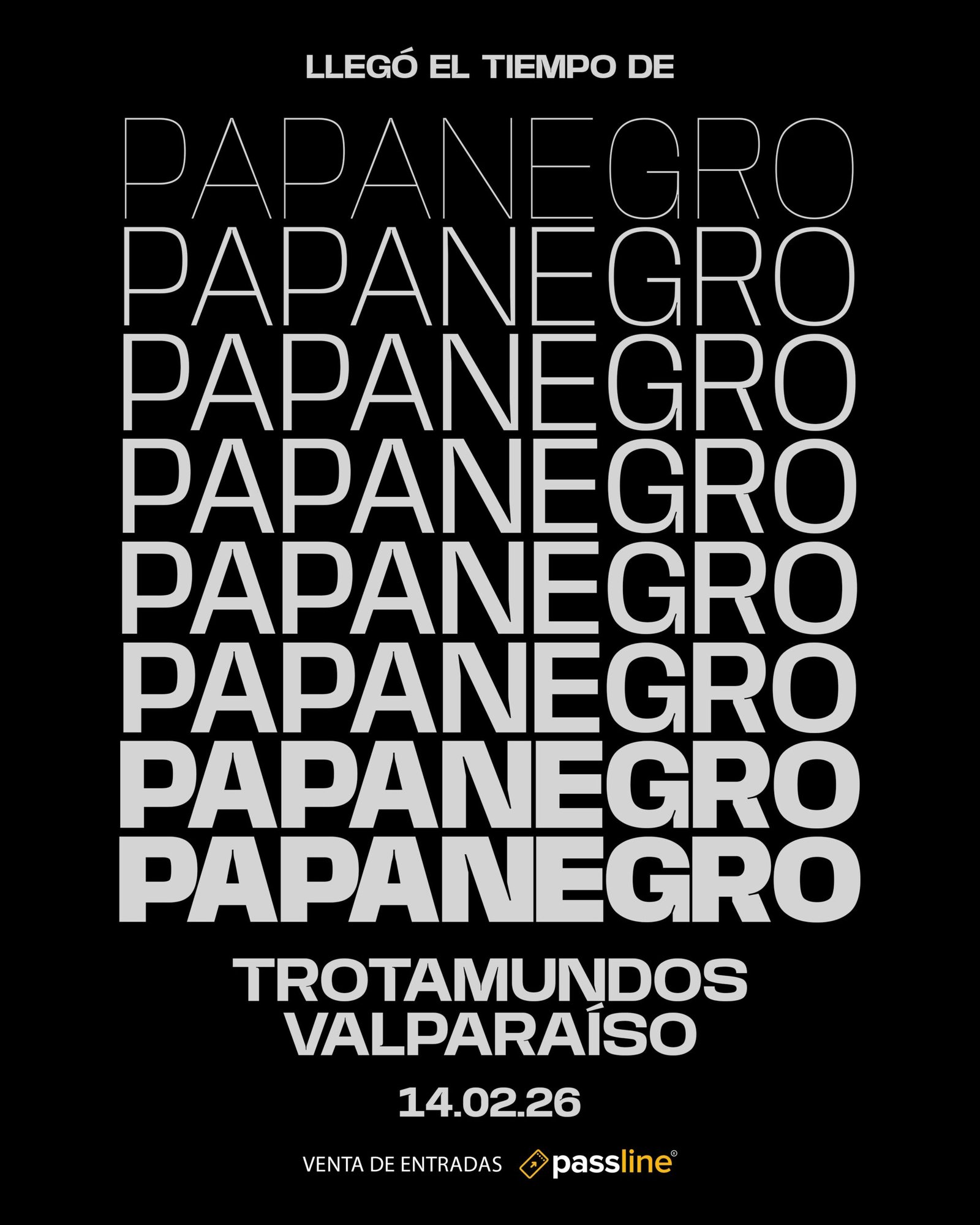 PAPANEGRO | VALPO | AFICHE