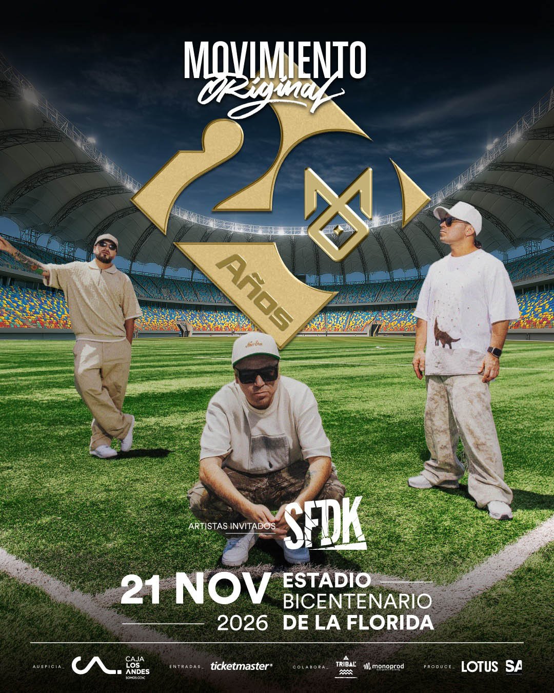 Movimiento Original @ Estadio Bicentenario de La Florida | AFICHE