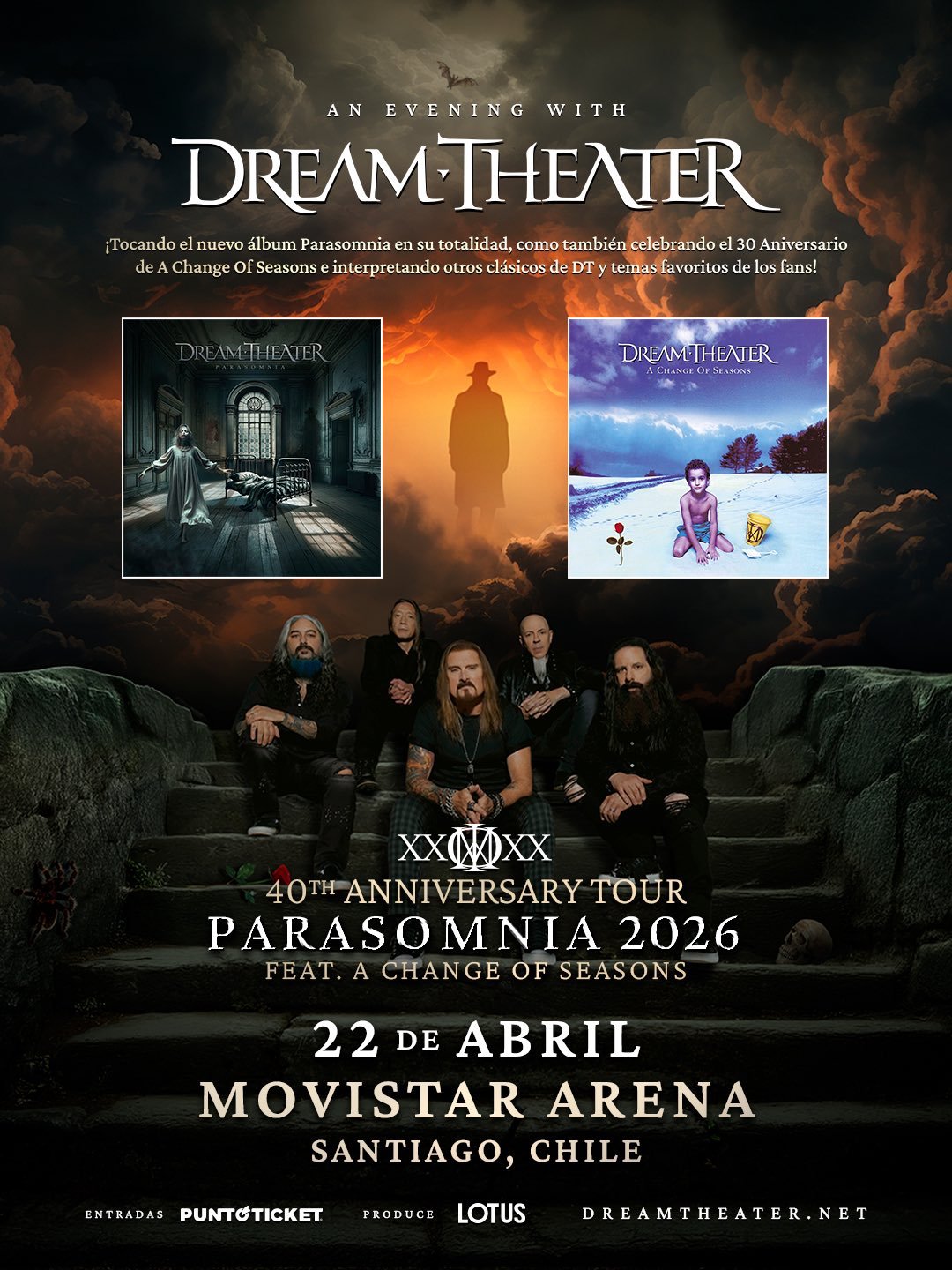 Dream Theater @ Movistar Arena | AFICHE