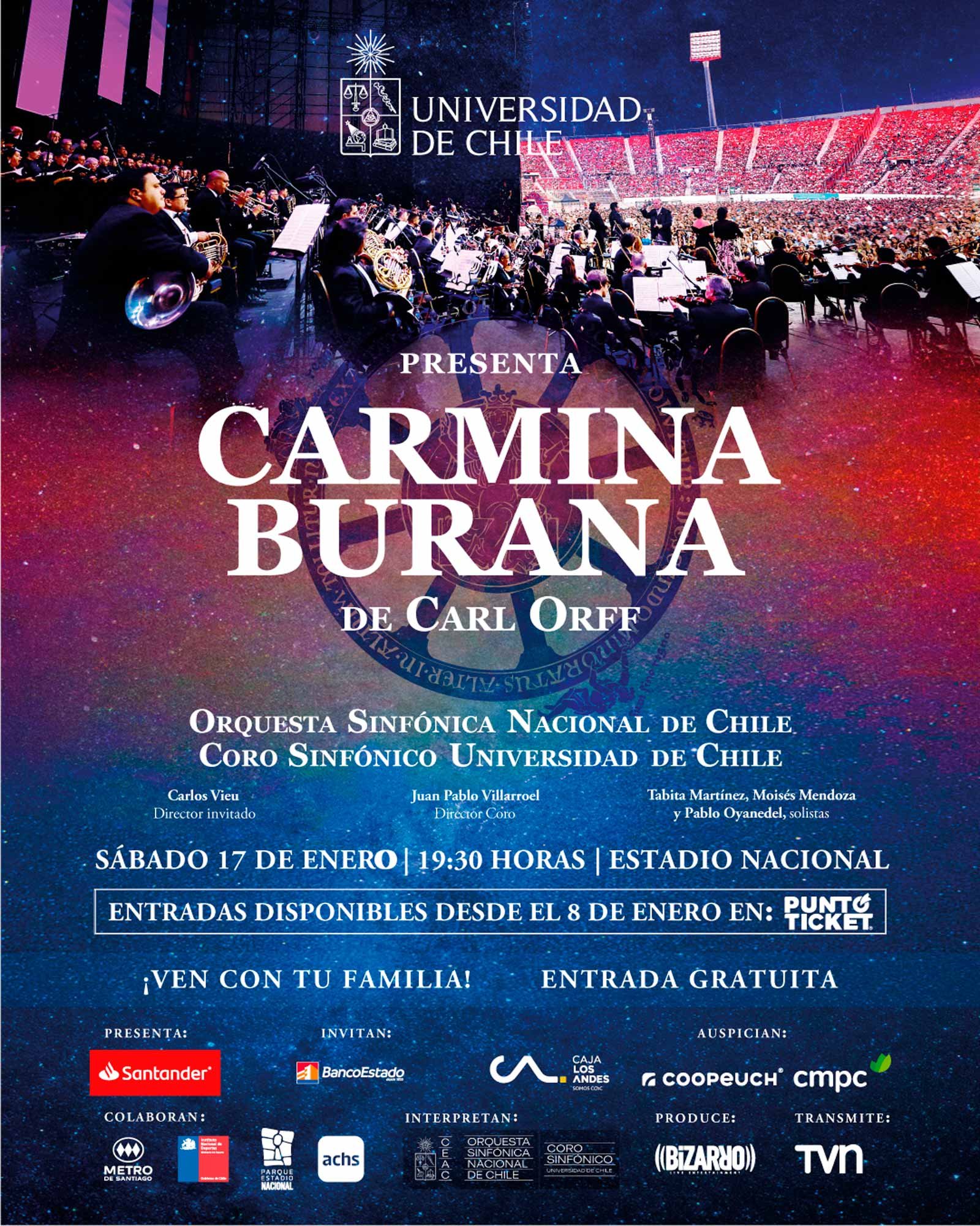 Carmina Burana @ Estadio Nacional | AFICHE
