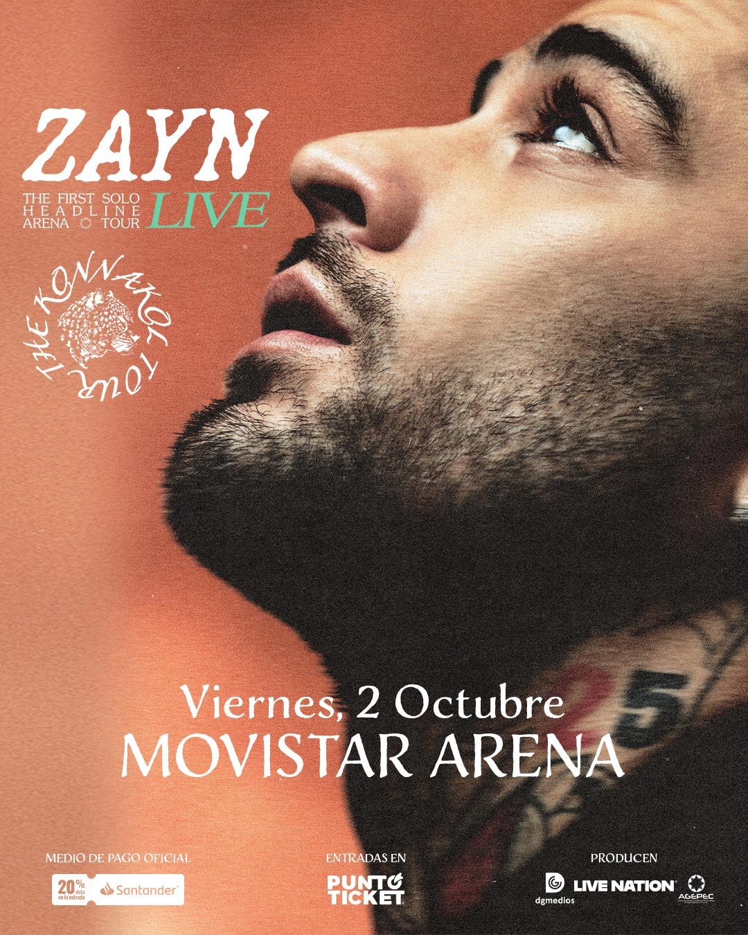 ZAYN @ Movistar Arena | AFICHE