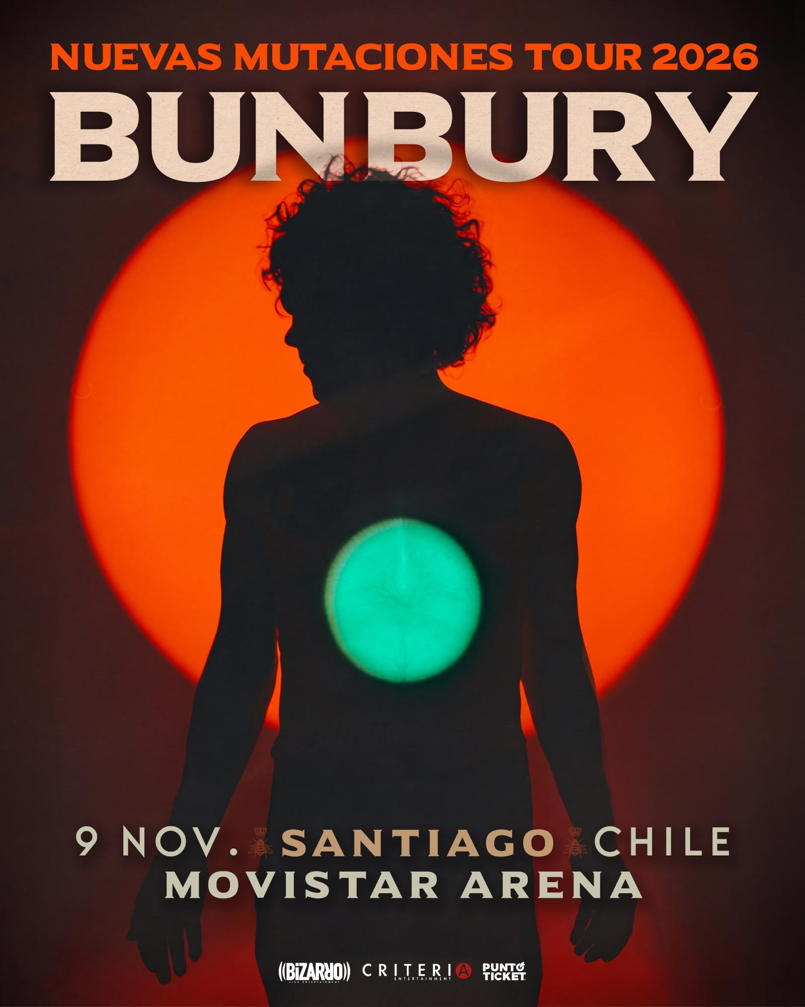 Bunbury @ Movistar Arena | AFICHE