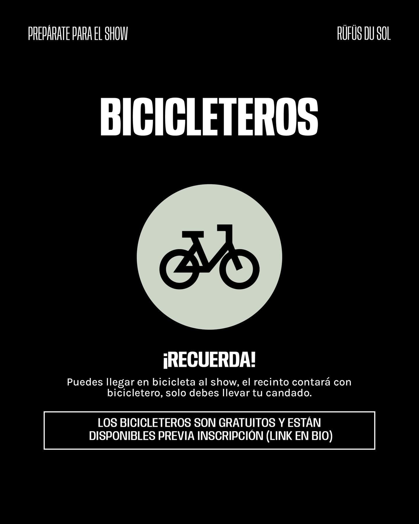 RÜFÜS DU SOL | Movistar Arena | Bicicleteros