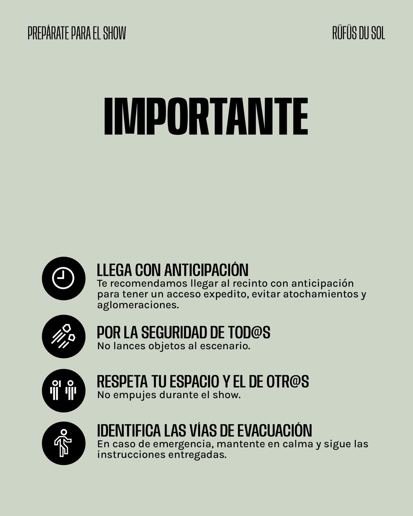 RÜFÜS DU SOL | Movistar Arena | Importante