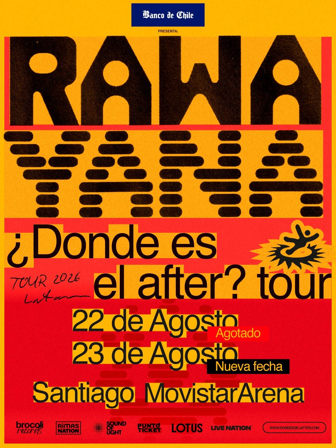 Rawayana | Movistar Arena | Segunda Fecha | Afiche