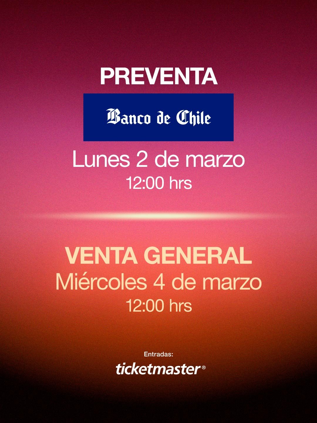 Robbie Williams @ Estadio Bicentenario de La Florida | VENTA
